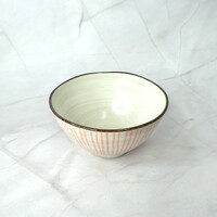 Rice Bowl Pink Stripe 10.8cm