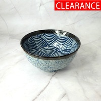 Bowl Blue Ocean Wave 17cm