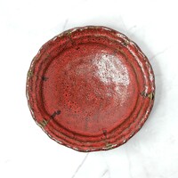 Round Plate Burgundy 24cm