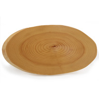 Wooden Ellipse Plate  31cm