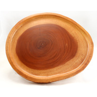 Wooden Round Plate Maruta 27cm