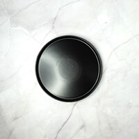 Round Black Plate 18.5cm